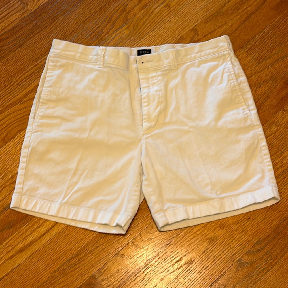J. Crew White Shorts Size 33